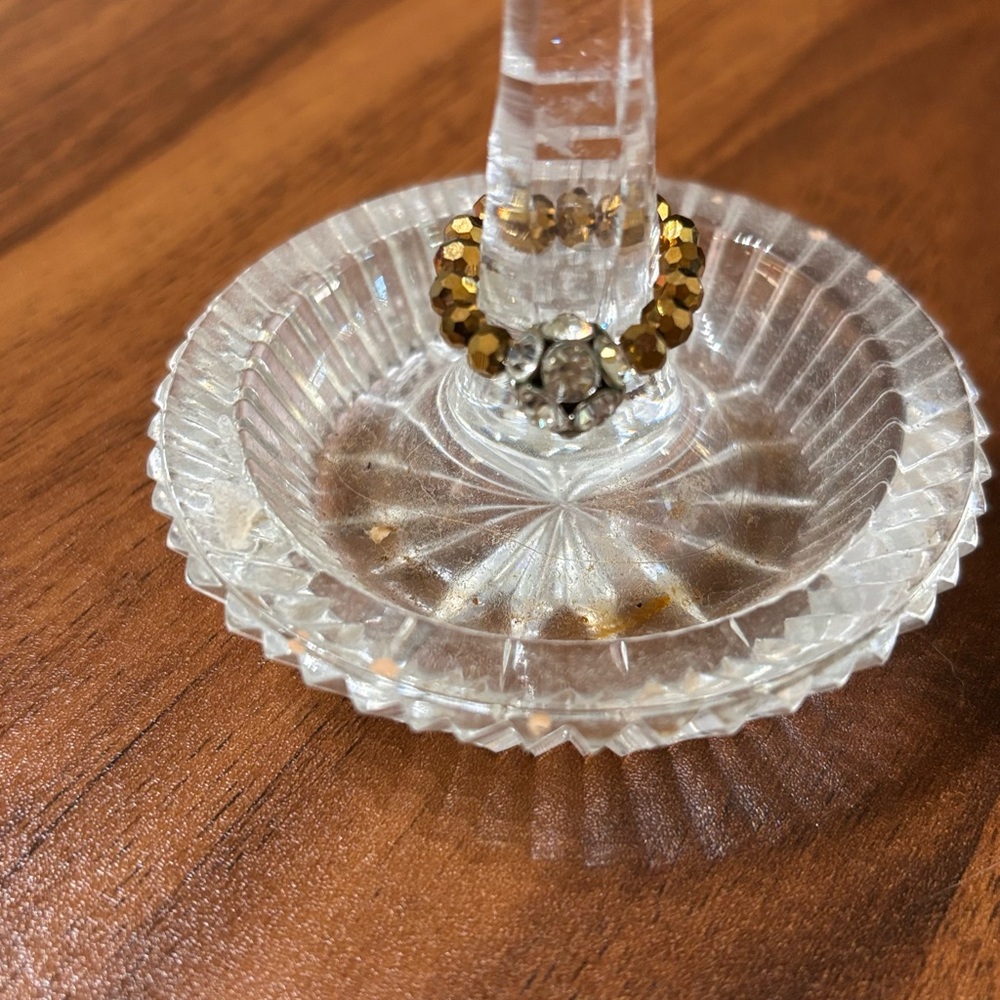 Faceted Gold and Silver Beaded Ring